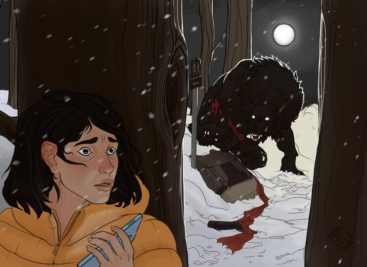 Clean, colored linework with soft shading and gradients.